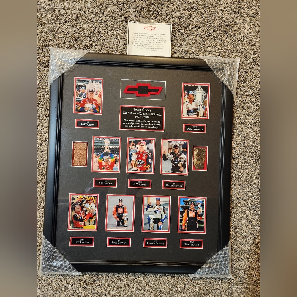 Authentic Certified Team Chevrolet Plaque with Authentication Card 23×27